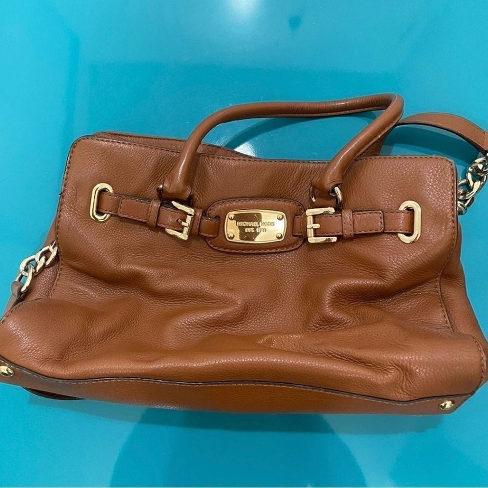 Michael Kors brown leather tote